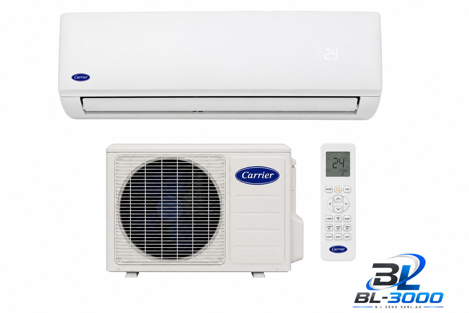Carrier Mural Split Inverter 12 000 BTU R32 – Chaud / Froid