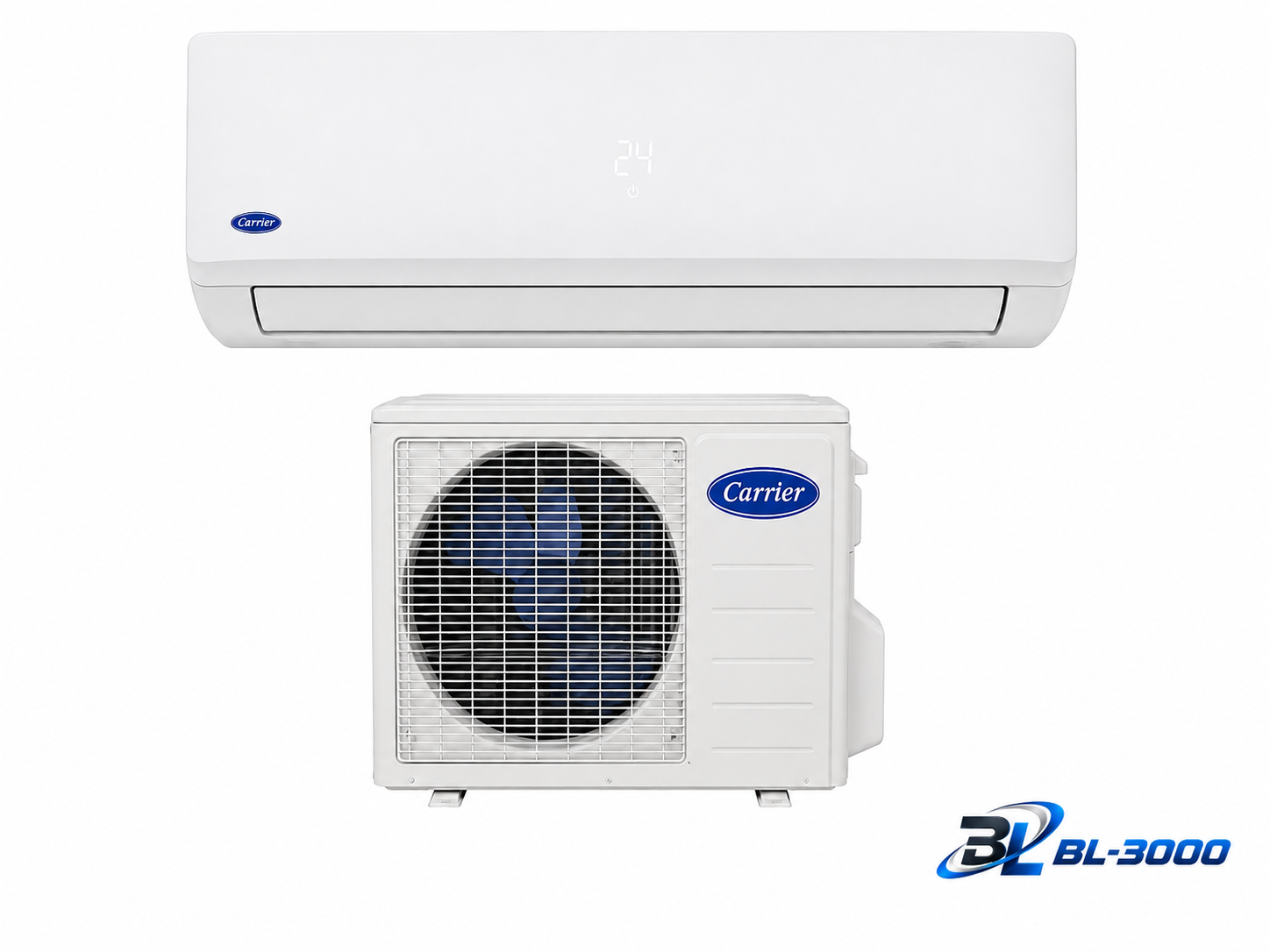 Carrier Mural Split Inverter 9 000 BTU R32 – Chaud / Froid